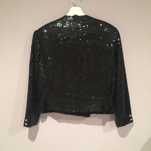 St. Martin Sequin Jacket.  Vintage 1985.  Sz L - Picture 8 of 8